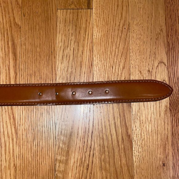 Men's Genuine Leather Double-looped and Stitched Belt Size 40/100 - Picture 6 of 15
